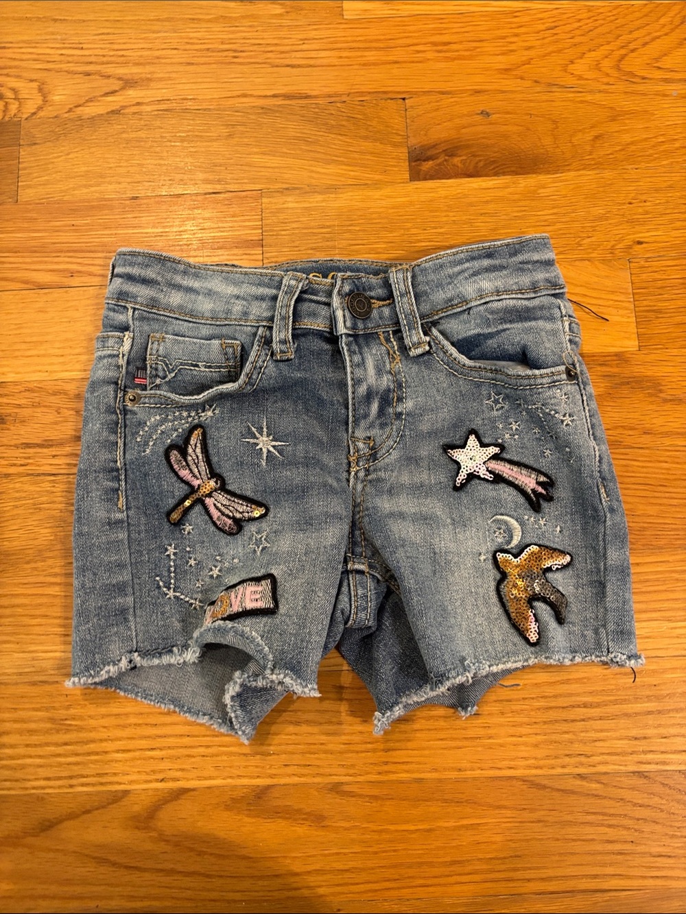 Vigoss Embroidered Denim Short